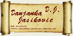 Damjanka Jasiković vizit kartica